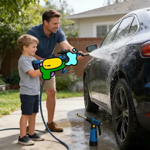 Mr IRONSTONE Pressure Washer with 3/8'' Quick Connector, Swivel Car Washer  Men's Gift, Father's Day Gift