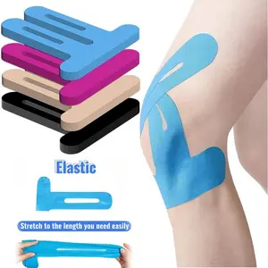 10 Pre-Cut Kinesiology Tapes - Athletic Tape, Breathable, Elastic, Waterproof Muscle Support Tape for Stability and Recovery - Flexible & Durable for Professional Sports and Body Relaxation, Soft Material Strips.