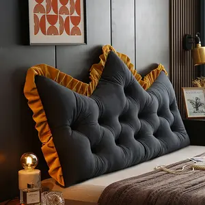 1pc Large Backrest Pillow, Bedside Pillow For Sofa Bed, Soft Backrest Cushion Pillow, Bedroom Supplies, Home Decor