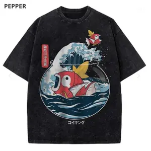 Magikarp Shirt, Anime Shirt, Vintage Tee - Vintage Graphic Tee – Menswear & Womenswear – Streetwear Tops – Casual Cotton Crewneck Shortsleeve T-shirt