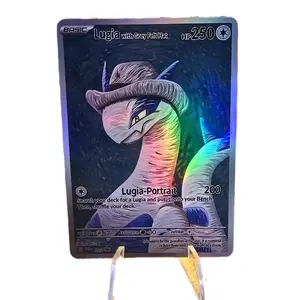 Lugia with Grey Felt Hat Edge to Edge Holographic Card
