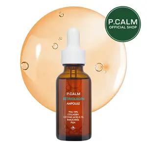 [P.CALM Official] Retinolagen Ampoule – Retinol & Vegan Hydrolyzed Collagen for Pore Tightening, Wrinkles, and Fine Line Care, Korean Glass Skin (30ml / 1.01 fl.oz)