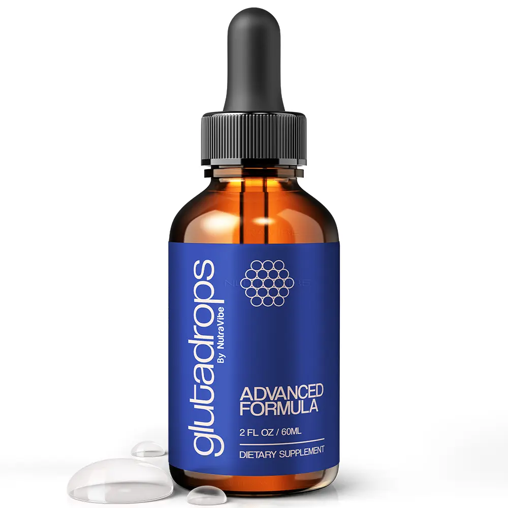 Glutadrops  - Gluta Drops Advanced Natural Dietary Supplement with 121mg Proprietary Blend for Health & Wellness