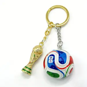 Stylish 2026 World Cup Football Pendant Keychain - The Mighty Cup! This unique, collectible souvenir is exquisitely designed with high - quality, durable material. Eye - catching and attractive, it's a versatile gift for both men and women.