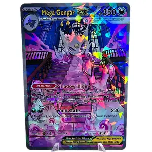 Mega Gengar EX Haunted Mansion Custom Card | Multiple Holo / Textured Finishes