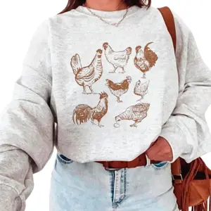 Vintage Chicken Sweater for Chicken obsessed, Raisin chickens tee, Farm crewneck, Love Chickens Cute sweatshirt Unisex Hoodie Cotton Womenswear