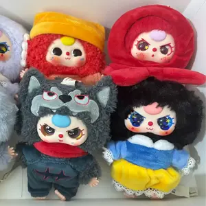 LISM Babythree fairy tale adventure Plush toy doll，Bunny Plush Dolls，Soft Furry Collectibles，Backpack or clothing decoration，Stuffed Animal