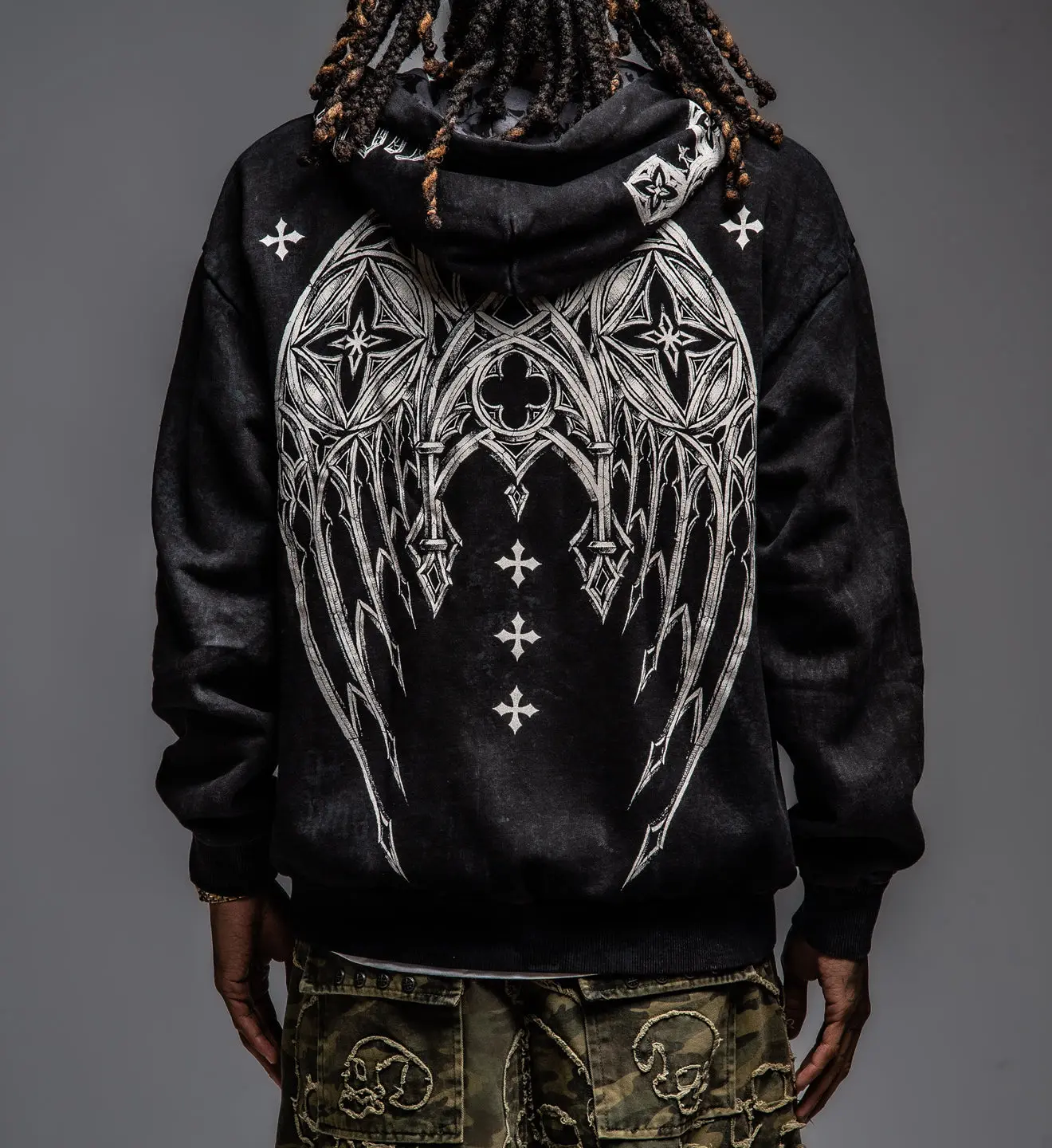 Affliction Men's Zip-Up Hoodie Courage - TikTok Shop