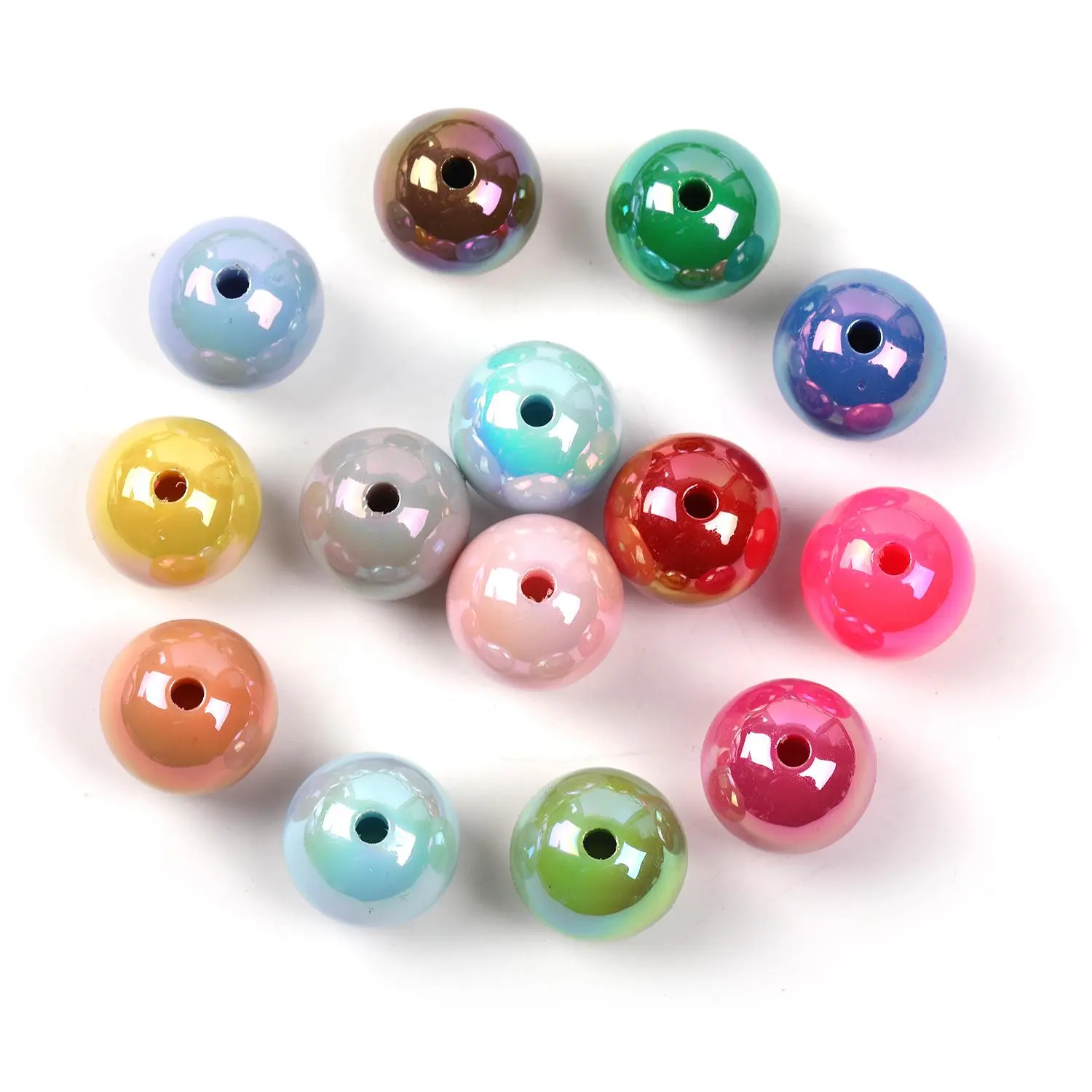 【B44】Acrylic beads in different colors! #Summervibes