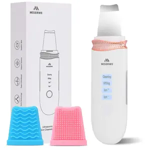 Skin Scrubber Spatula - Blackhead Remover and Pore Cleaner - Facial Lifting Tool for Deep Cleansing with 2 Silicone Cases Skin Care Comfort