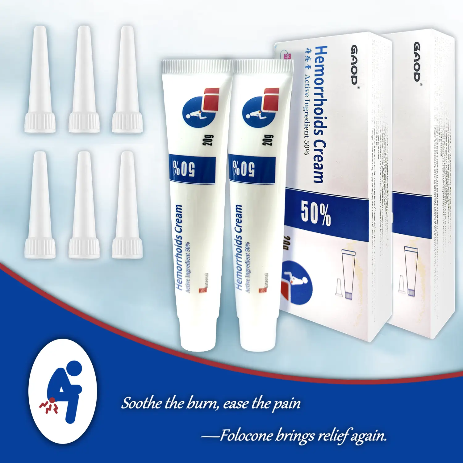2 Pcs 50% Inactive Ingretients Hemorrhoids Treatment Ointment Cream for Women and Men, Body Care Herbal Cream, Itching, Burning and Discomfort Pain Relief
