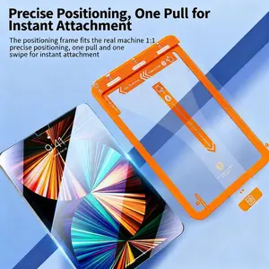 High-Definition Tempered Glass Screen Protector for iPad Pro 12.9 (models 18/19/20/21/22), Durable Protective Film, Installation