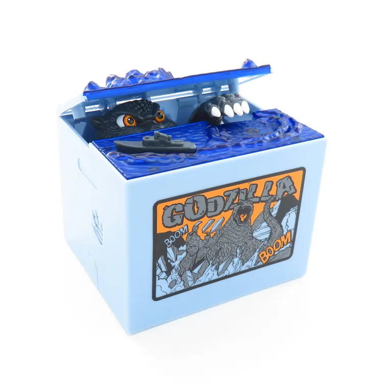 Epic Godzilla ABS Money Savings Box - Monster-Themed Coin Piggy Bank with Decor & Ornaments for Coin Storage