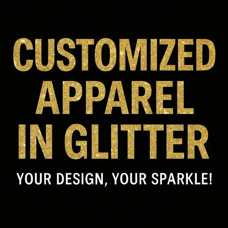 Custom Glitter Apparel – Personalized Jerseys Womenswear Summer Streetwear Top Tshirt Customized Crewneck