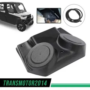 CROSSDESIGN Overhead Console Stereo Radio Cover Fit For Golf Cart Polaris RZR 2 Boat Marine