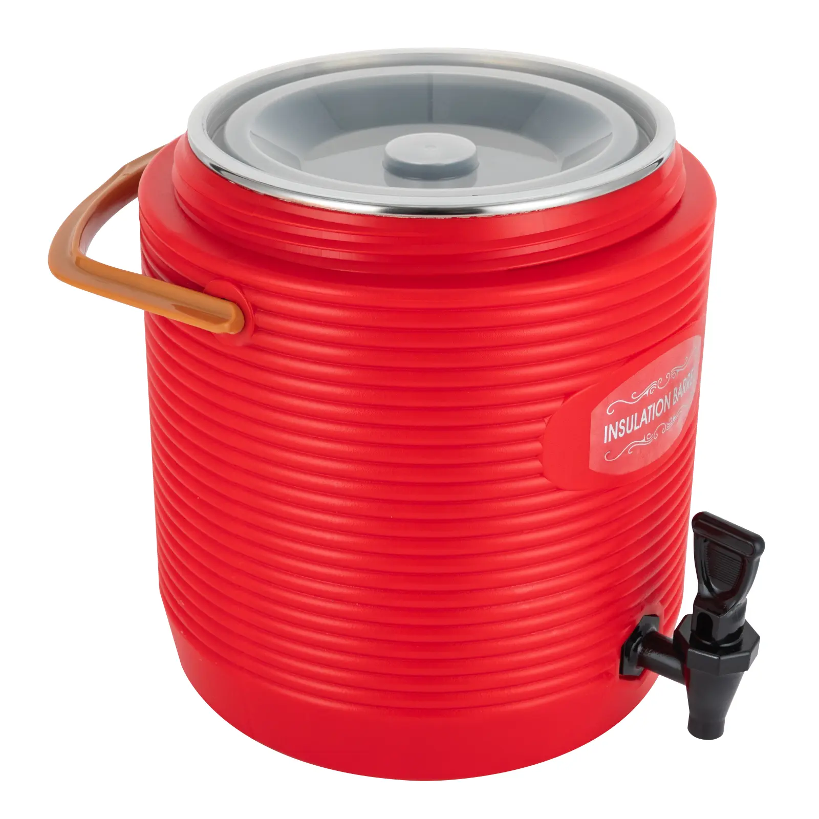 Modern Insulated Beverage Dispenser - 13L/3.43Gal 201 Stainless Steel, 24H 0-100℃ Temp Retention, Polyurethane Foam Insulation, Leak-Proof, Easy to Clean, Anti-Bacterial, Durable for Party, Beverage Shops, Buffet Shops Kitchenware
