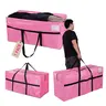 #toolupgrade WORKPRO 66 Gallon Extra Large Moving Bag with Zippers, Carry Handles, Heavy-Duty, Water-Resistant Storage Totes for Moving & Space-Saving Organization, Pink