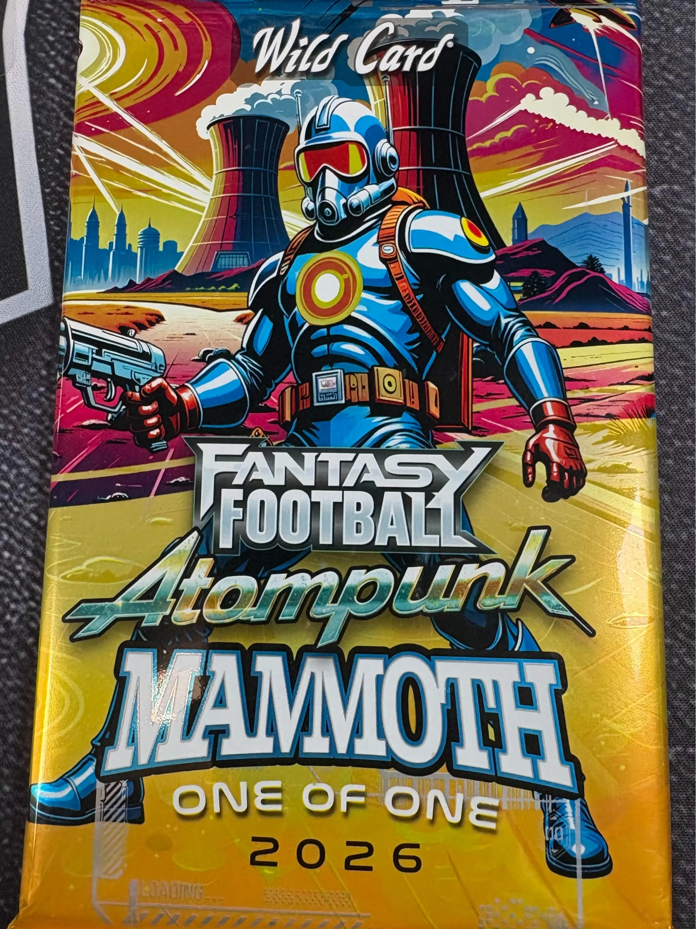 2026 Wildcard Fantasy Football Atompunk Mammoth Sports Trading Card Pack (RIP or SHIP)