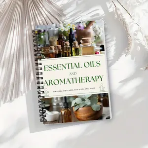 [Natural Healing Energy Manual]-60 pages of aromatherapy guide × emotional balance spiral notebook, from the opening of the book to smell the first wisp of lavender fragrance, your natural healing journey has begun. Spiral Bound Planner