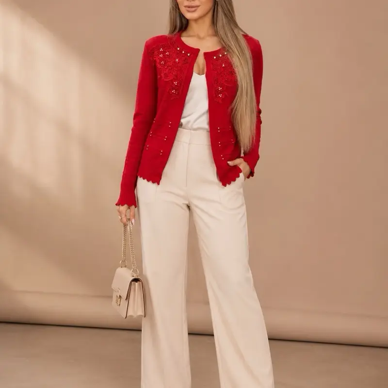 Lily fashion - suéter para dama -con borregos