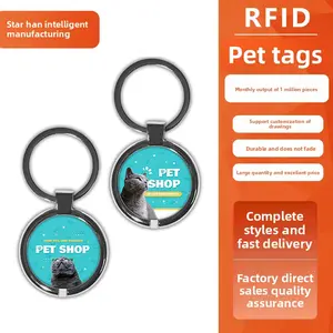 RFID pet tag NFC mobile smart sensor identification NFC pet tag RFID dog tag customization