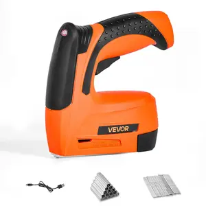 VEVOR Cordless Brad Nailer, Summervibes,Summervibes, 2-in-1 Nail Gun Staple Gun, 18 Gauge 5/8 inch, Battery Powered, with 1000 Pcs Staples and 1000 Pcs Nails, Non-Slip Rubber Grip, for Woodworking, Carpentry and DIY Projects