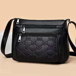 Women'S Casual And Fashionable Crossbody Bag.Durable, Wear-resistant, And Safe.Zipper And Adjustable Shoulder Strap.Can Hold Mobile Phones, Wallets, Cosmetics, And Daily Necessities.