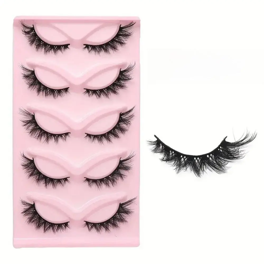 Natural Eye Tail Elongated False Eyelashes, Wispy Cat Eye Look Faux Volume Cluster Lashes for Cosmetic Lash Extensions, Volumized False Eyelashes for Women & Girls Eye Makeup Enhancement, Eyelashes Extension Set, Wispy Eyelash Clusters