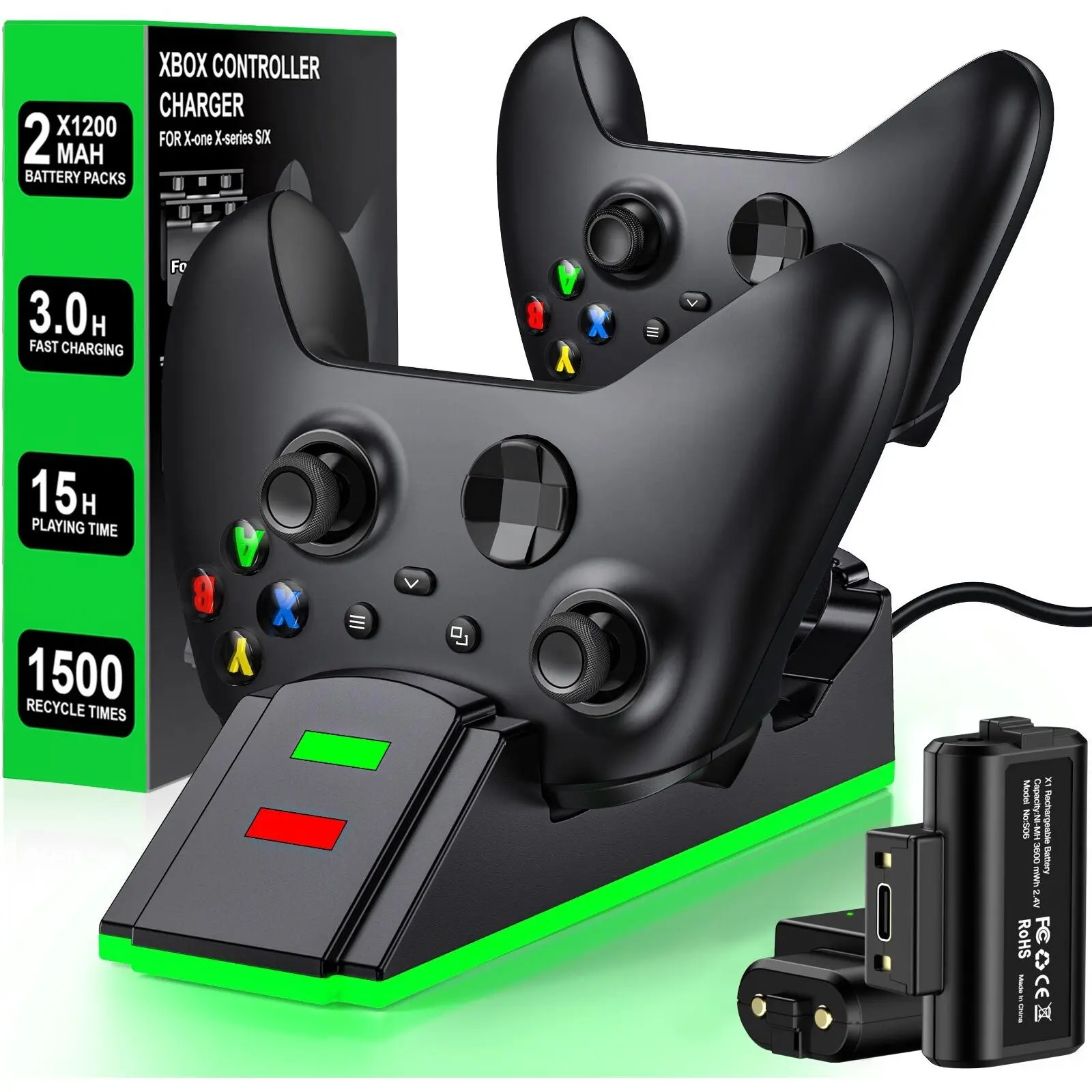 Rechargeable Xbox Controller Battery Pack for Xbox Series X/S Xbox One/S/X/Elite