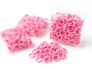Pink lash glue rings