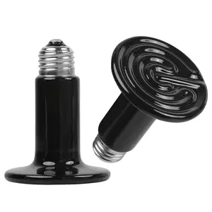 2-Pack 150W Infrared Ceramic Heat Lamps - Perfect No Light Emitting Solution for Reptile Brooder & Incubator, Ideal for Lizards, Turtles & Snakes