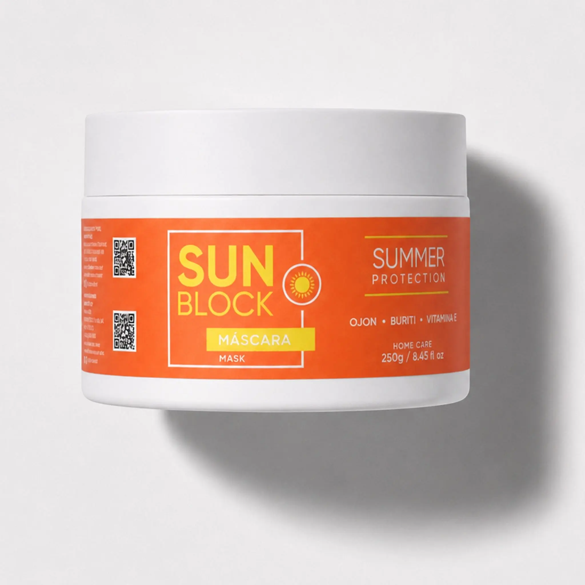 SunBlock Hair Mask for Sun, Sea & Pool Protection, Hydrating Repair Treatment with Ojon Oil, Buriti Oil & Vitamin E for All Hair Types, Moisturizer