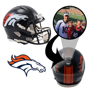 Denver Broncos NFL Mini Helmet - Picture Inside