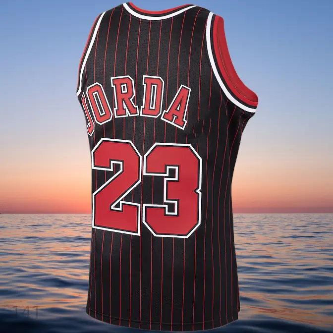 Men's Classic-Design Sleeveless stitched Basketball Jerseys Black shirt 1997-98