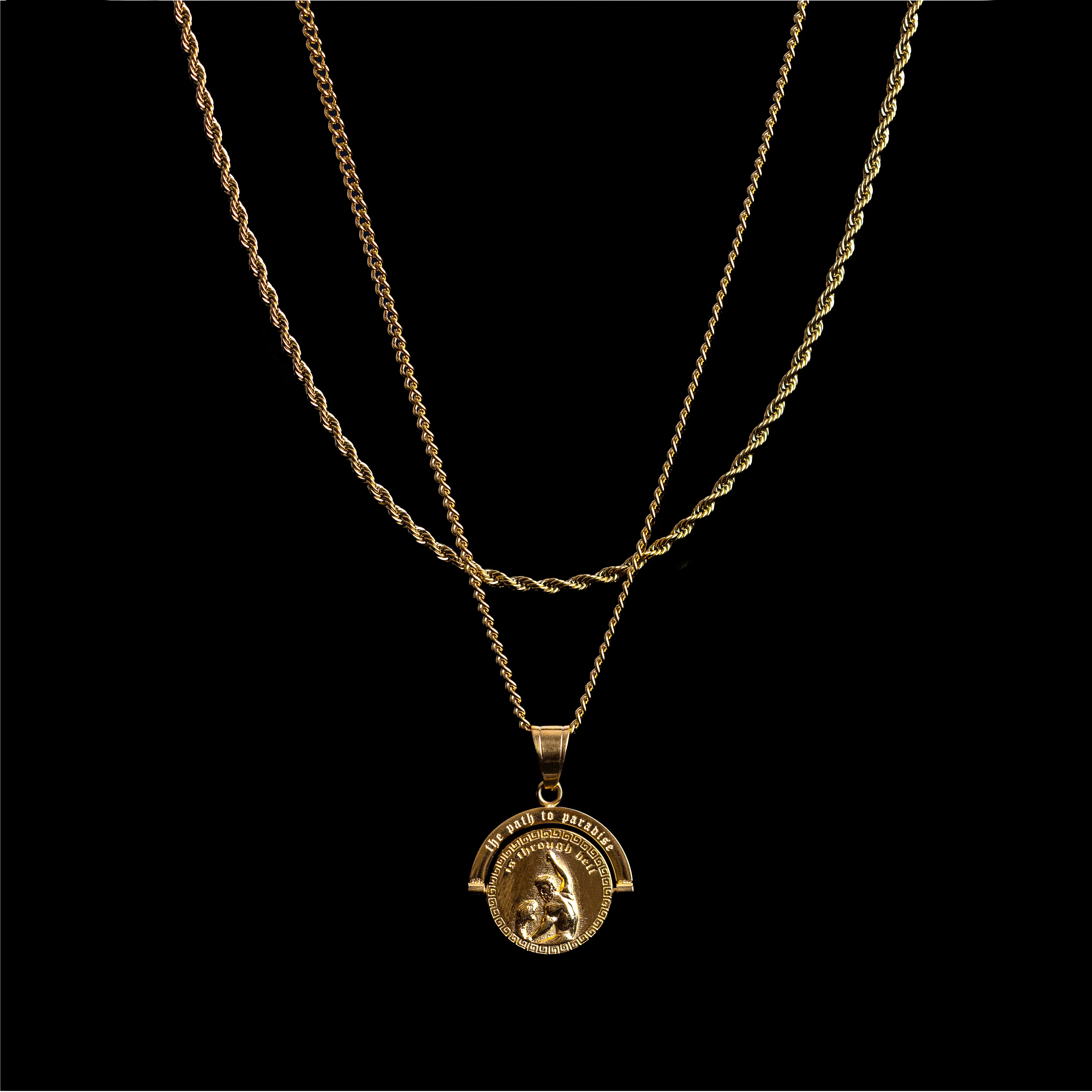 Humbler Hercules vs. Achelous - Double Sided Pendant