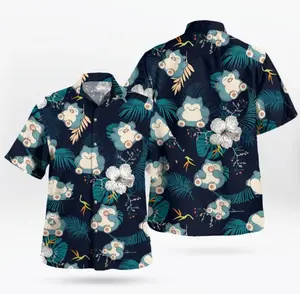Fresh Summer – Youthful – Bold with the Snor PKM Hawaiian Shirt Tropical Anime Aloha Shirt