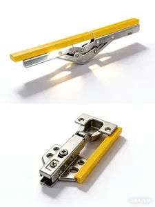 90-degree folding table hidden hinge, long strip flip-up cabinet door hinge, 180-degree flat-opening hinge hardware accessories spring locks