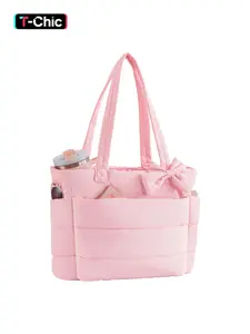【Valentine's Day】Women's Tote Bag with Zipper, Lightweight Tote Bag, Fitness Tote with Multiple Compartments, Work Tote, Nurse Dance Yoga Travel Bag, Durable Fashionable Design Women's Bubble Tote Bag, Multi Pocket Tote