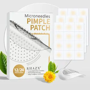 12pcs/24pcs Hyaluronic Acid Gel Strip Tea Tree Oil Acne Pimple Patch, Facial Patches, Invisible Coverage, No Methylcellulose & Fragrance, Daily Face Use, Unisex Skincare