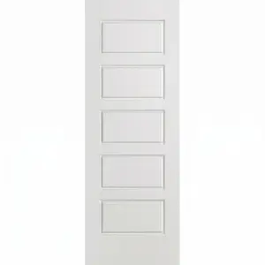 Ivanees 5-Panel Hollow Core Molded Door Slab 80 Inch Height (18 x 80, 35mm, Left)