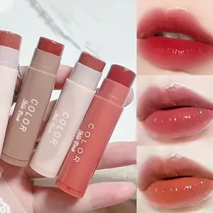 Colorful Moisturizing Lip Balm Glossy Long-Lasting Hydrating Anti-Dry Cracked Lips Care Valentine Gift Contains Plant Shark Liver, Moisturize Hydrate Moisturizer Glaze Lip Treatment