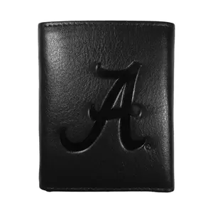 Siskiyou Sports College Embossed Leather Tri-fold Wallet