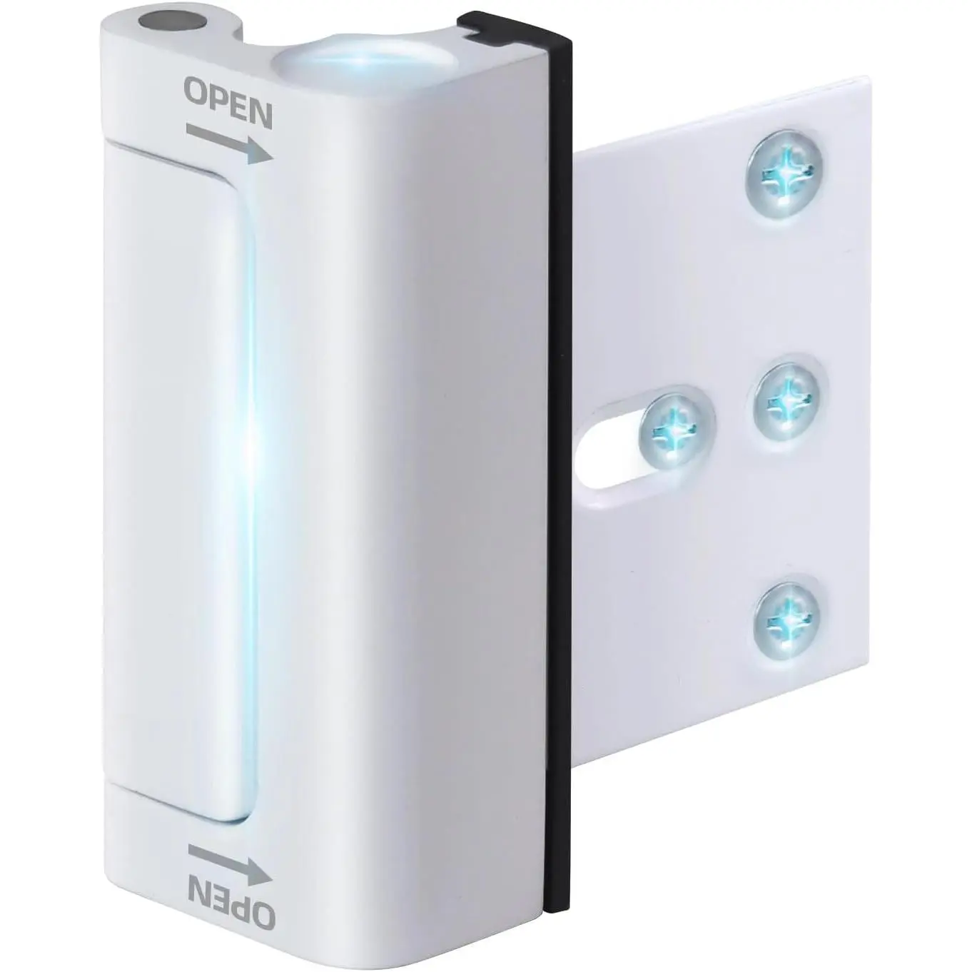 Door Reinforcement Lock, 1-Pack Upgraded White Front Door Locks for  Safety Withstand 800 lbs,   Proof Door Lock, Extra Door Lock from Inside  Unauthorized Entry