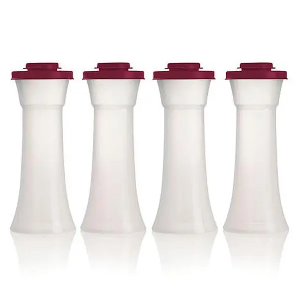 Tupperware 4-piece Hourglass Seasoning Shaker Set