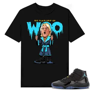 Unisex T-shirt To Match Sneakers Jordan 11 Retro Gamma - Ric-Flair-Drip. 100% Cotton for Casual Wear. Comfortable Summer Unisex T-Shirt to match Jordan Sneaker. Streetwear Style. urban outfitters