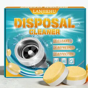 Household Kitchen Garbage Disposal Cleaner Deodorizer Tablets - 24-Pack Unscented Powerful XL Foaming Odor-Fighting Drain Openers for Sink, Garburator Freshener