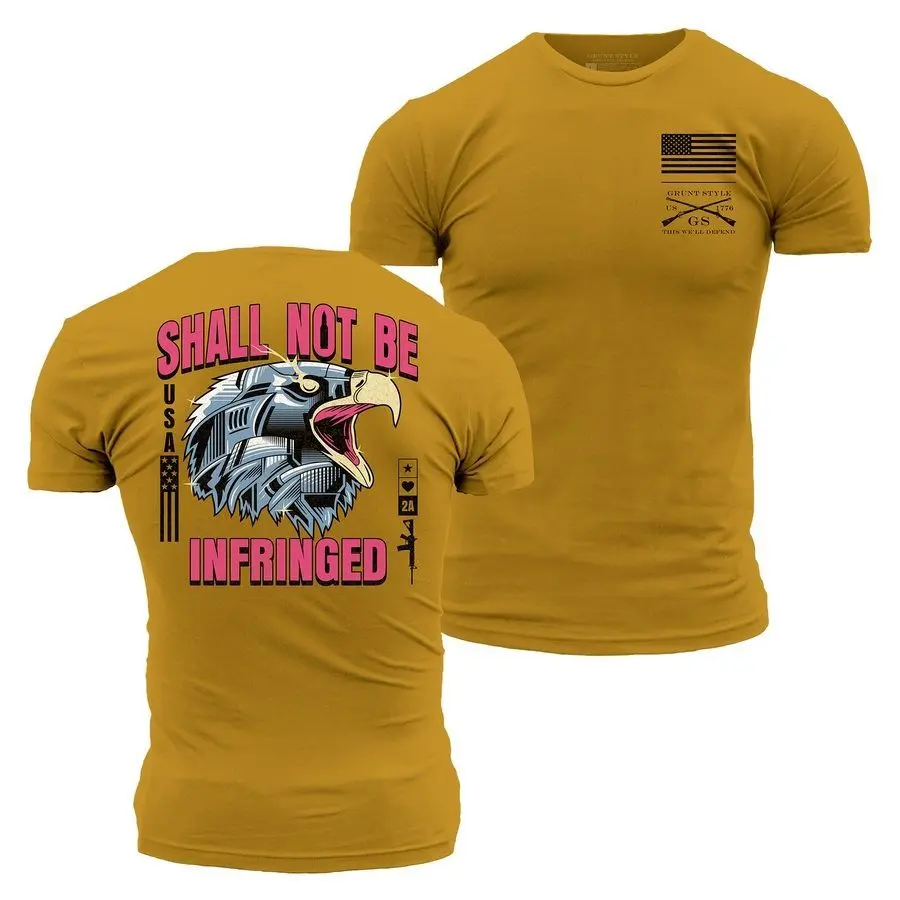 Steel Eagle T-Shirt - Gold