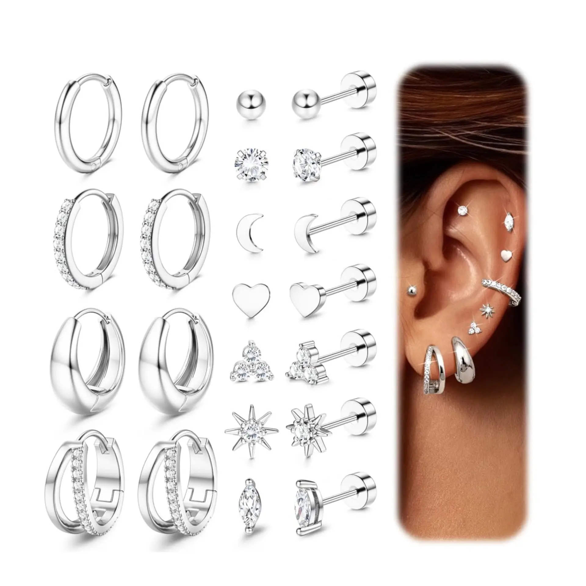 Silver 11 pairs E1379