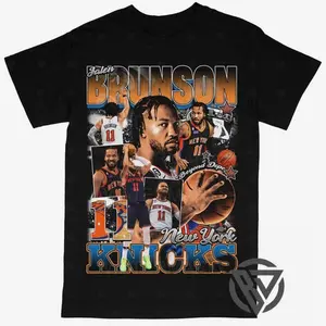Jalen Brunson T-shirt For Men Women, For Fans Unisex Casual Streetswear Top New York Knicks NB4 Basketball