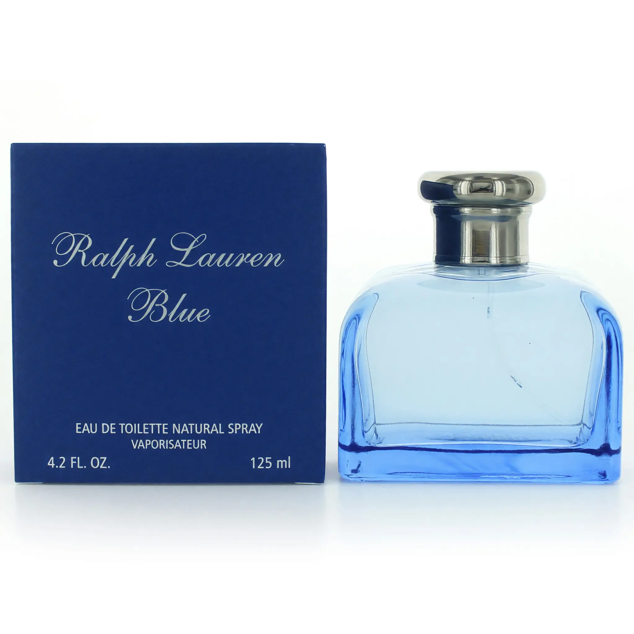 Ralph Lauren Blue by Ralph Lauren, 4.2 oz EDT Spray for Women, Spray Bottle, Lotus, Gardenia, Floral Blend, 4.2 Fl Oz, Female Wear, Bottled Spritz Women's Fragrance, Soft Scenting, Fresh